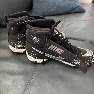 Nike Black and White Kids Cleats